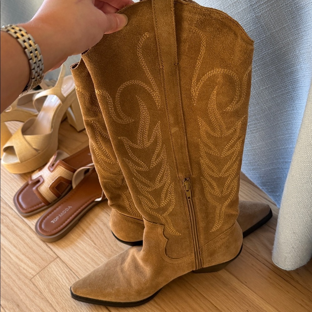 Suede Cowgirl Boot